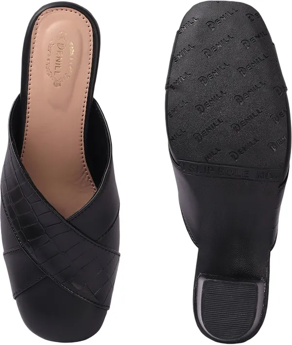 Black_Synthetic_Leather_Heels_For_Women