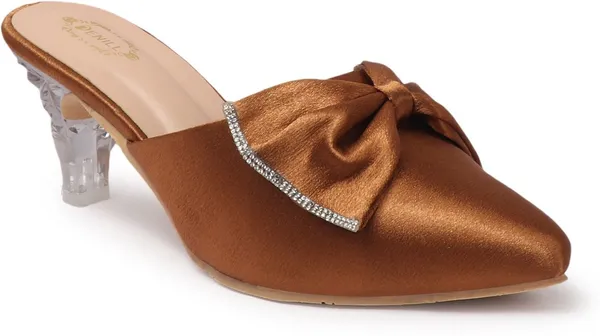 Copper_Synthetic_Leather_Heels_For_Women