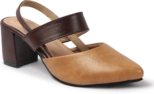 Brown_Synthetic_Leather_Heels_For_Women