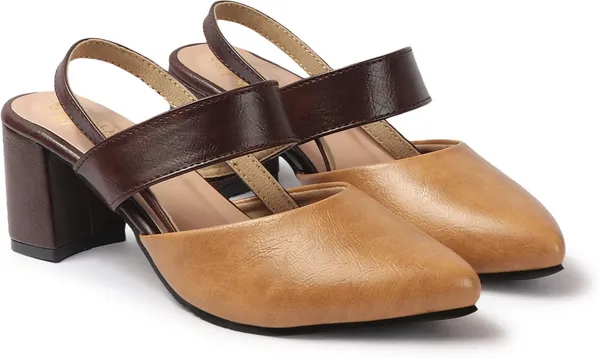 Brown_Synthetic_Leather_Heels_For_Women