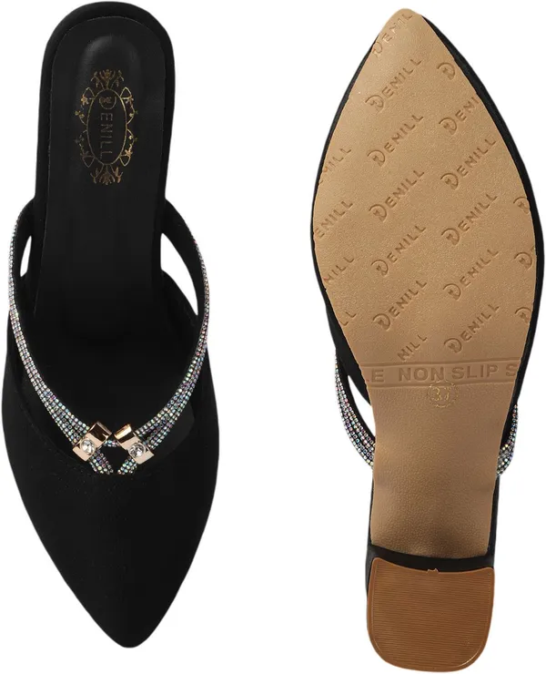 Black_Synthetic_Leather_Heels_For_Women