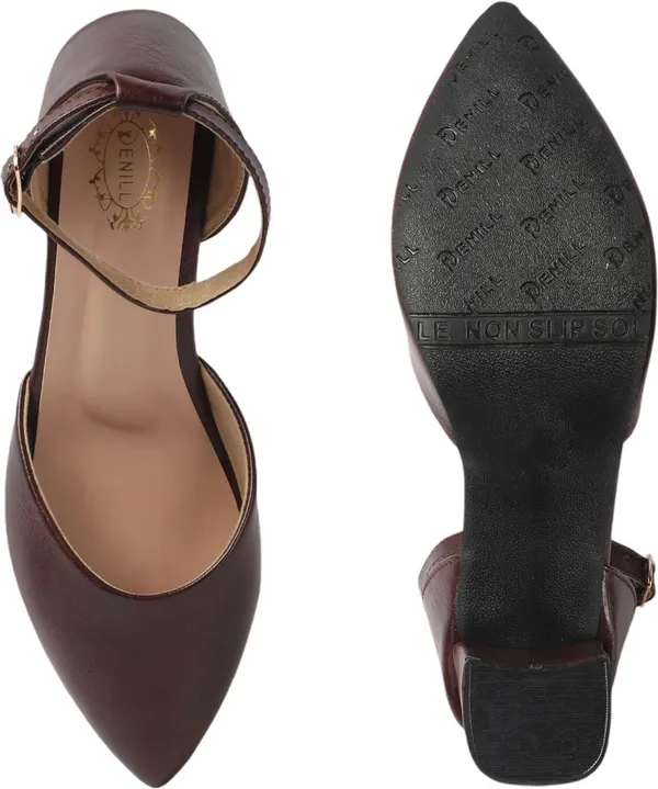 Brown_Synthetic_Leather_Heels_For_Women