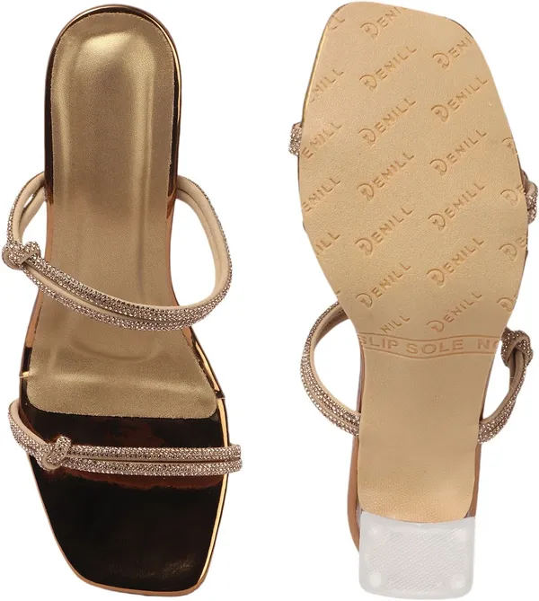 Gold_Synthetic_Leather_Heels_For_Women
