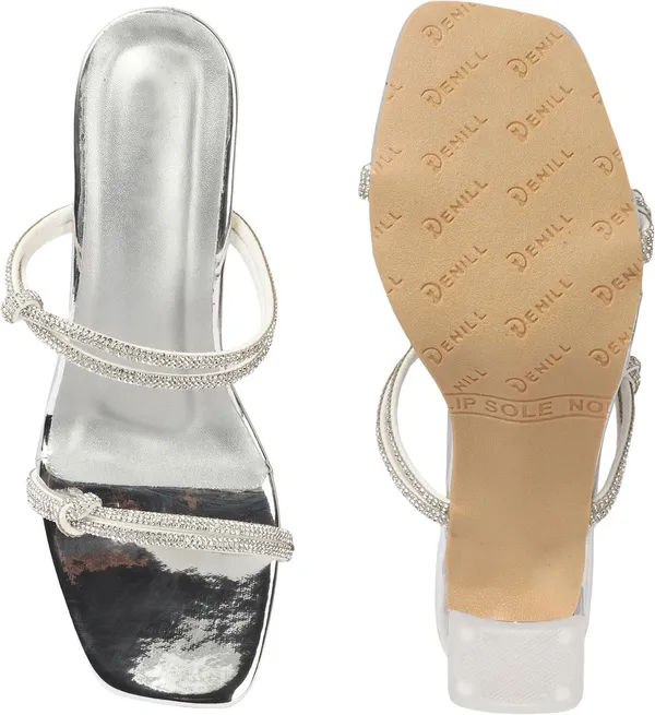 Silver_Synthetic_Leather_Heels_For_Women