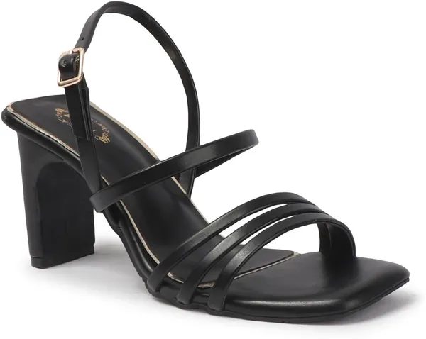 Black_Synthetic_Leather_Heels_For_Women