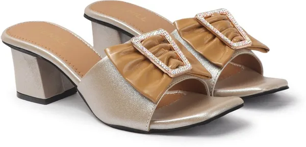 Gold_Synthetic_Leather_Heels_For_Women