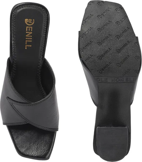 Black_Synthetic_Leather_Heels_For_Women