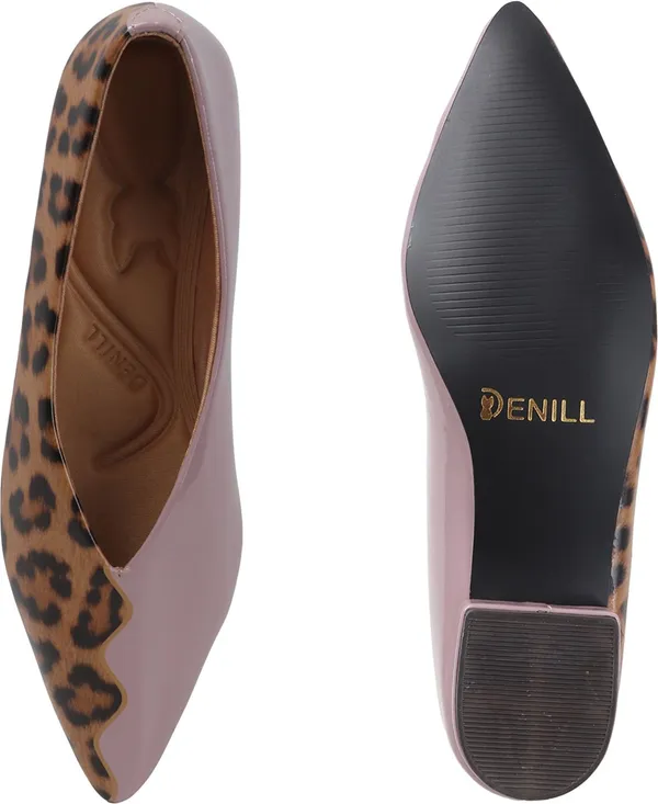 Pink_Synthetic_Leather_Flats_For_Women