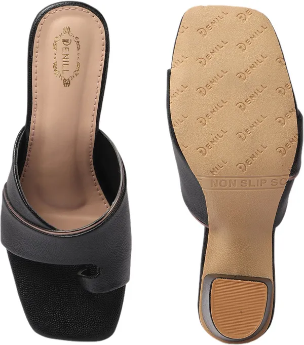 Black_Synthetic_Leather_Heels_For_Women