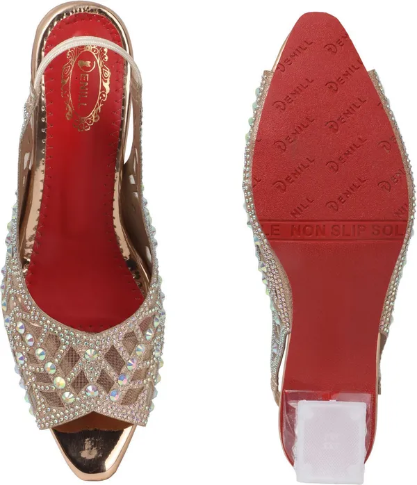 Copper_Synthetic_Heels_For_Women
