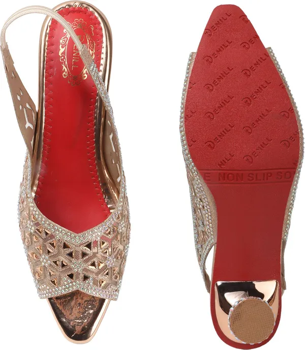 Copper_Synthetic_Heels_For_Women
