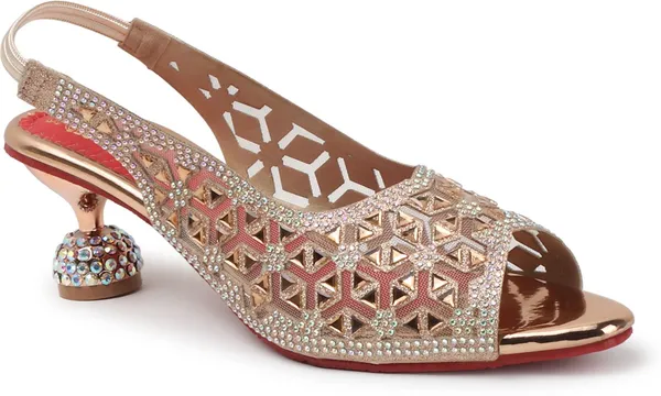Copper_Synthetic_Heels_For_Women
