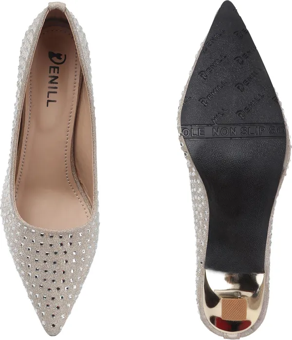Silver_Synthetic_Leather_Heels_For_Women