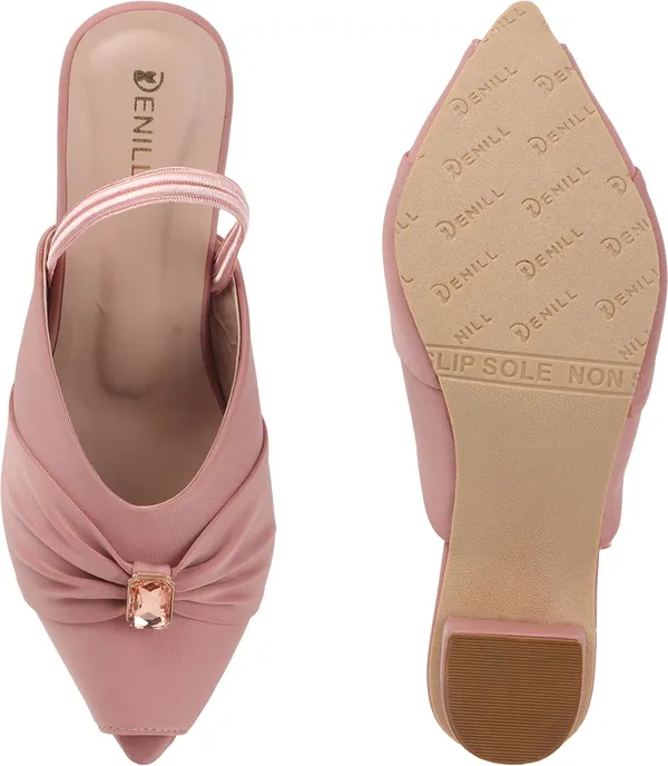 Pink_Fabric_Heels_For_Women