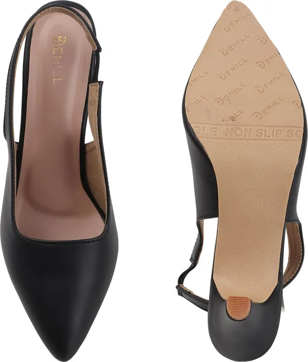 Black_Synthetic_Leather_Heels_For_Women