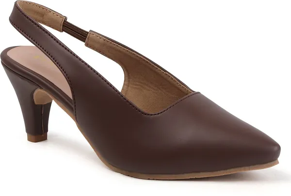Brown_Synthetic_Leather_Heels_For_Women