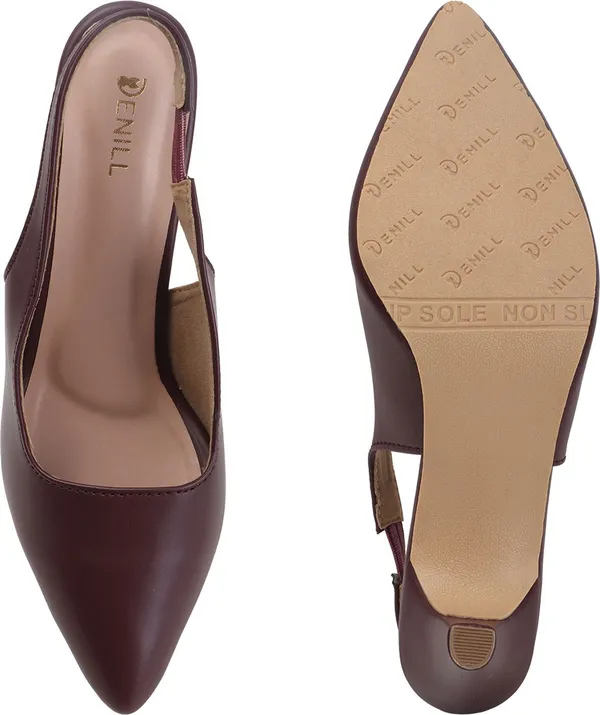 Maroon_Synthetic_Leather_Heels_For_Women