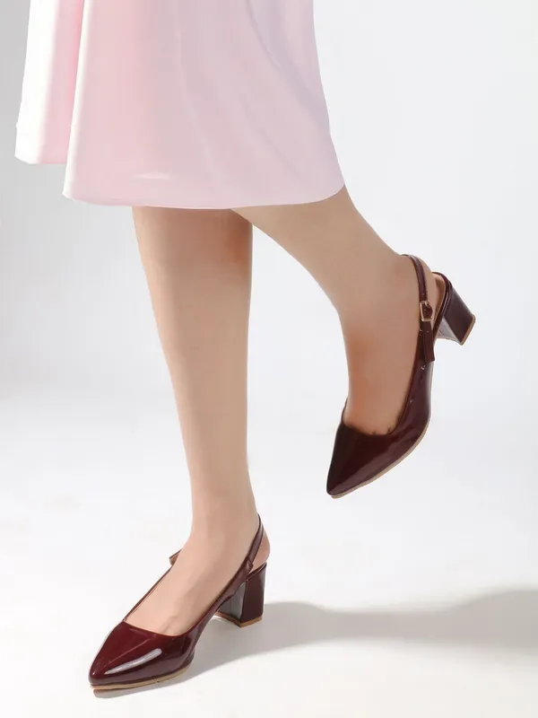 Maroon_Patent_Leather_Heels_For_Women