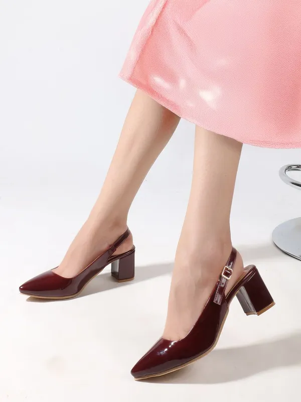 Maroon_Patent_Leather_Heels_For_Women