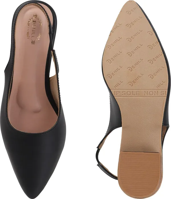 Black_Synthetic_Leather_Heels_For_Women