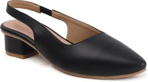 Black_Synthetic_Leather_Heels_For_Women