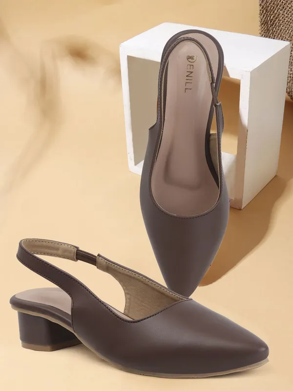 Brown_Synthetic_Leather_Heels_For_Women