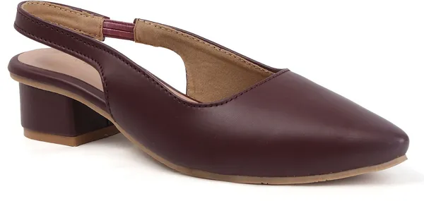Maroon_Synthetic_Leather_Heels_For_Women