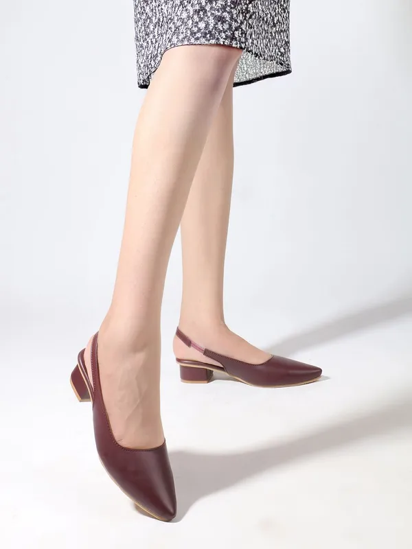 Maroon_Synthetic_Leather_Heels_For_Women