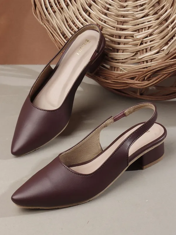 Maroon_Synthetic_Leather_Heels_For_Women