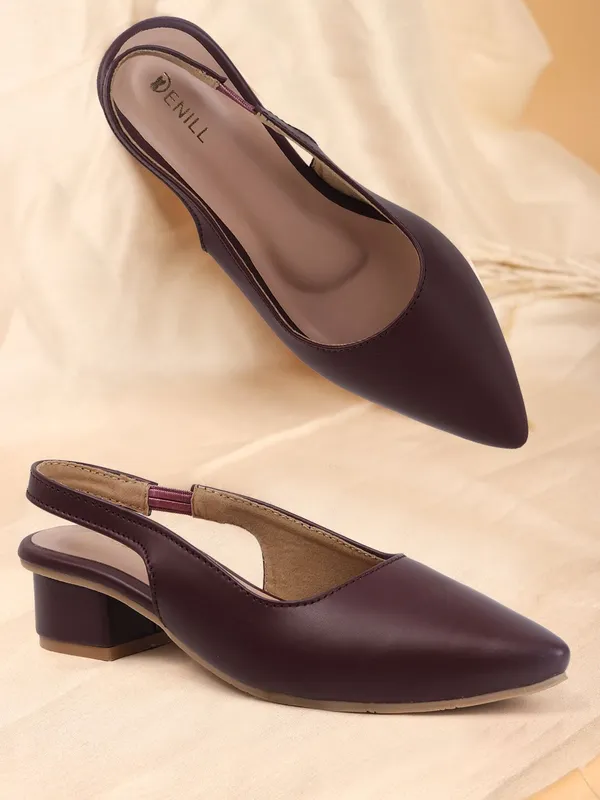 Maroon_Synthetic_Leather_Heels_For_Women