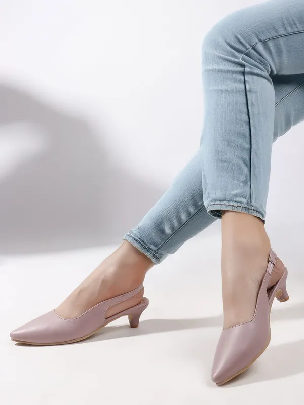Maroon_Synthetic_Leather_Heels_For_Women