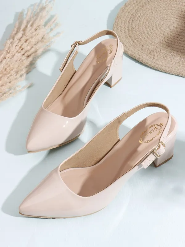 Beige_Patent_Leather_Heels_For_Women