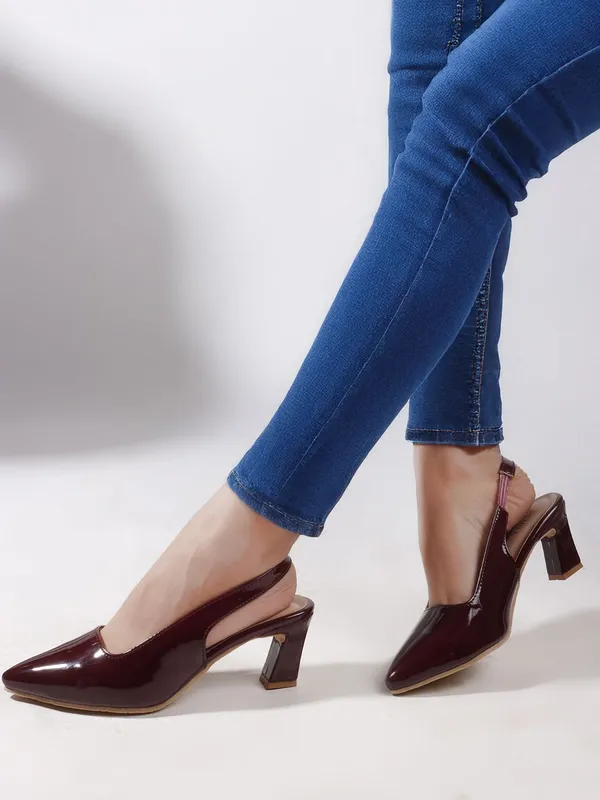 Maroon_Patent_Leather_Heels_For_Women