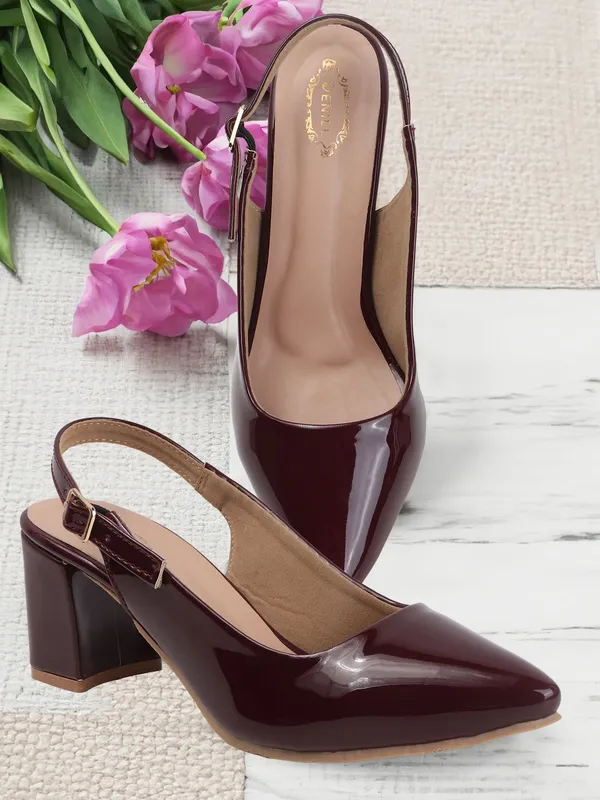 Maroon_Patent_Leather_Heels_For_Women
