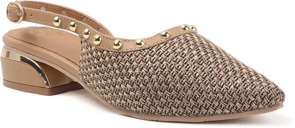 Beige_Synthetic_Heels_For_Women