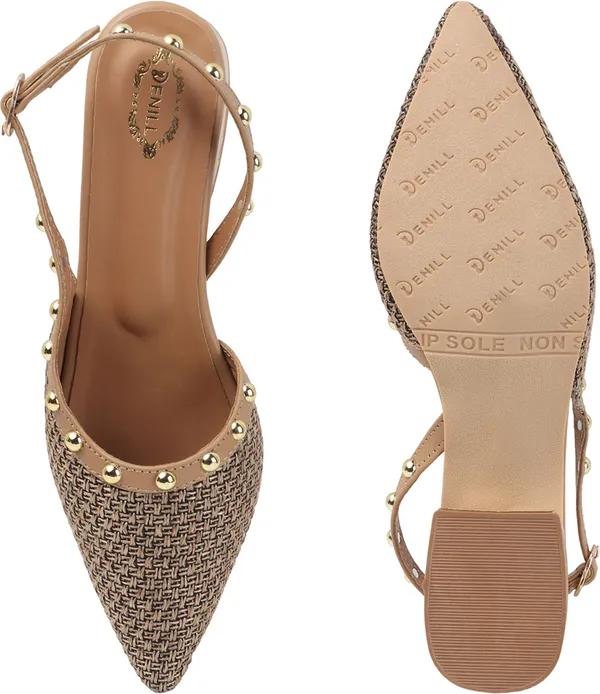 Beige_Synthetic_Heels_For_Women