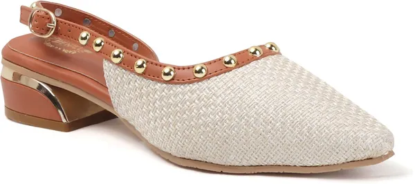 Beige_Synthetic_Heels_For_Women