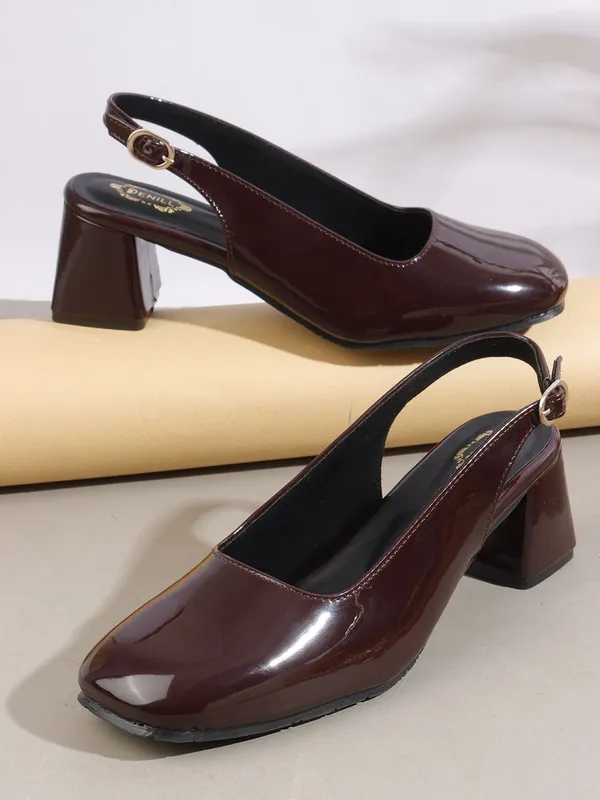 Maroon_Synthetic_Heels_For_Women