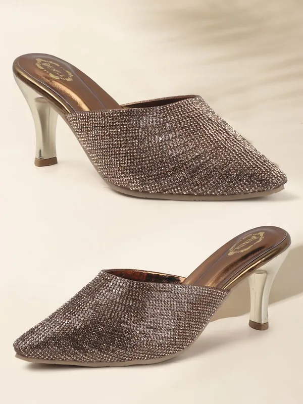 Copper_Synthetic_Heels_For_Women