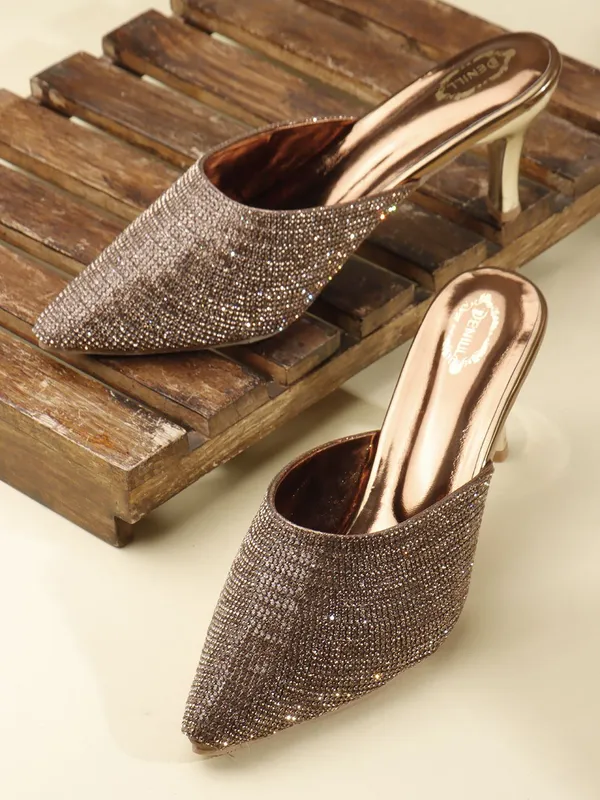 Copper_Synthetic_Heels_For_Women