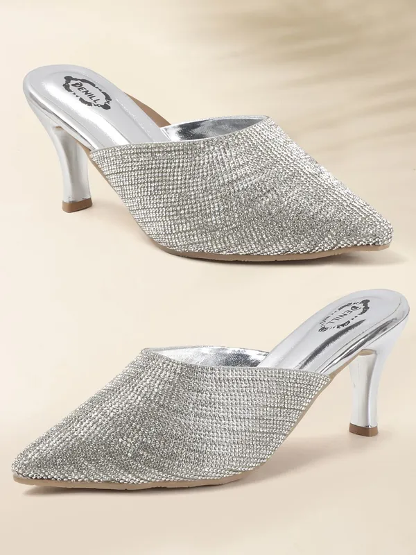 Silver_Synthetic_Heels_For_Women
