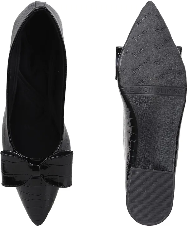Black_Synthetic_Leather_Heels_For_Women
