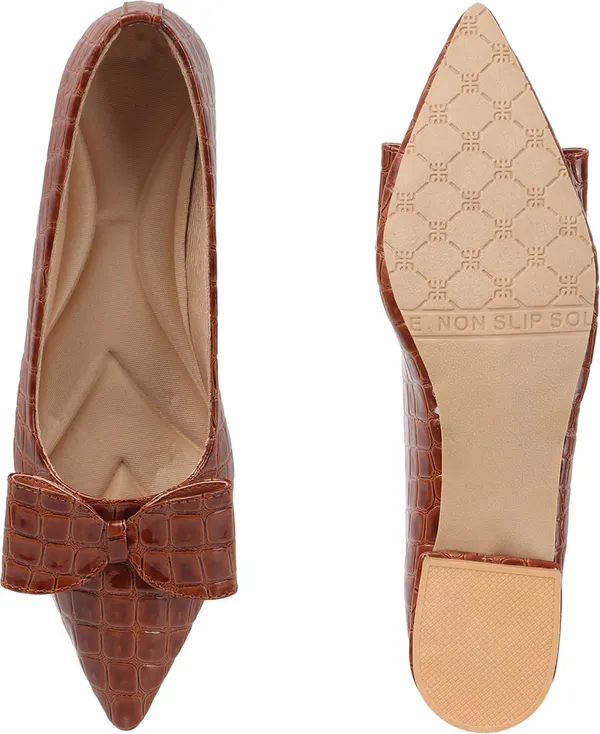 Brown_Synthetic_Leather_Heels_For_Women