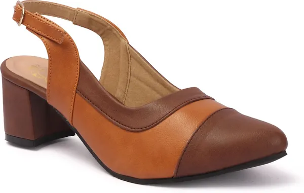 Brown_Synthetic_Leather_Heels_For_Women