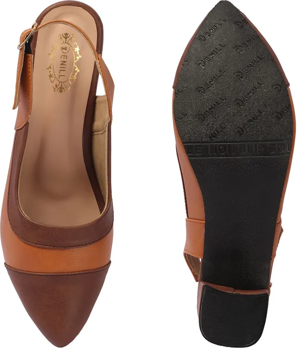 Brown_Synthetic_Leather_Heels_For_Women