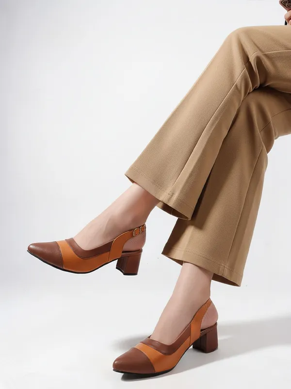 Brown_Synthetic_Leather_Heels_For_Women