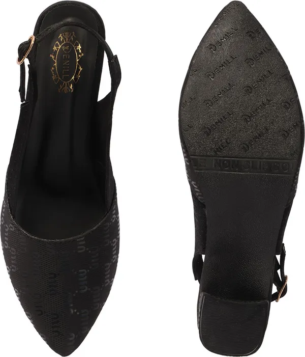 Black_Synthetic_Leather_Heels_For_Women