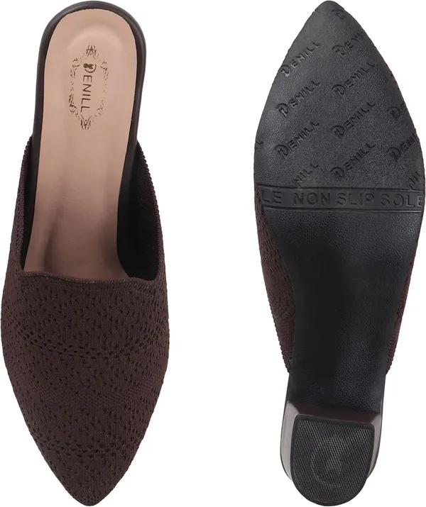 Brown_Textile_Heels_For_Women