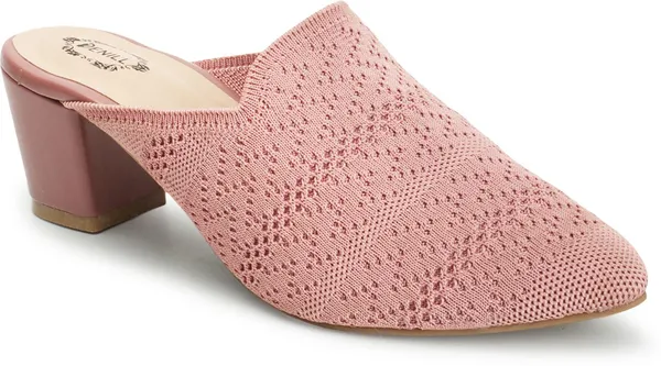 Pink_Textile_Heels_For_Women