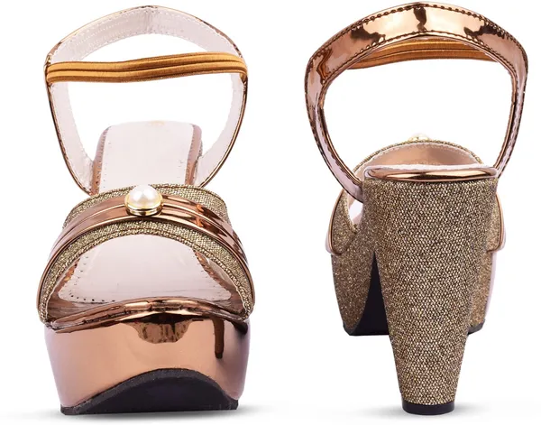 Copper_Synthetic_Heels_For_Women